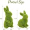 2 PCS Moss Bunny Decorative Figurines Flocked Resin Easter Bunny Decor Green Moss Bunnies for Spring Indoor Table and Bookshelf Decorations Home Rabbit Decorations(Small)
